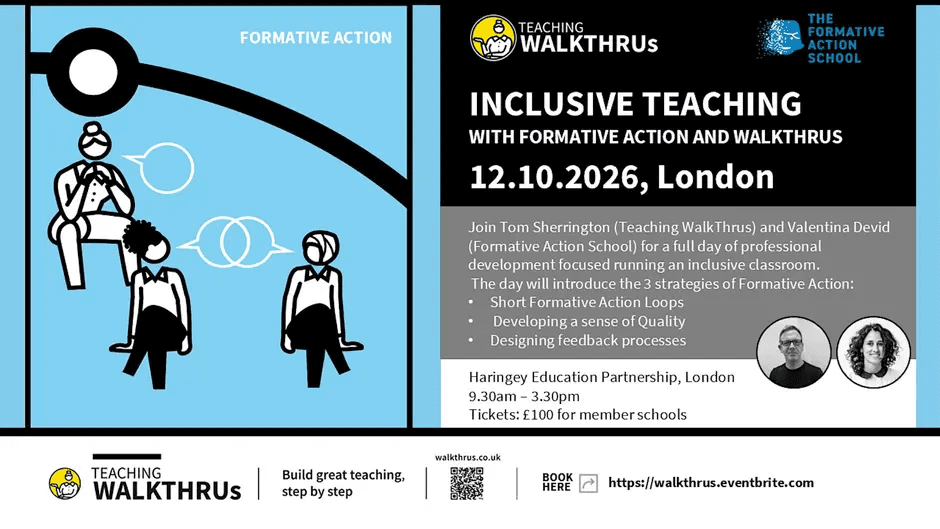 Inclusive Classrooms with Formative Action and Teaching WalkThrus